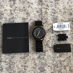 Marc by Marc Jacobs black/gold watch